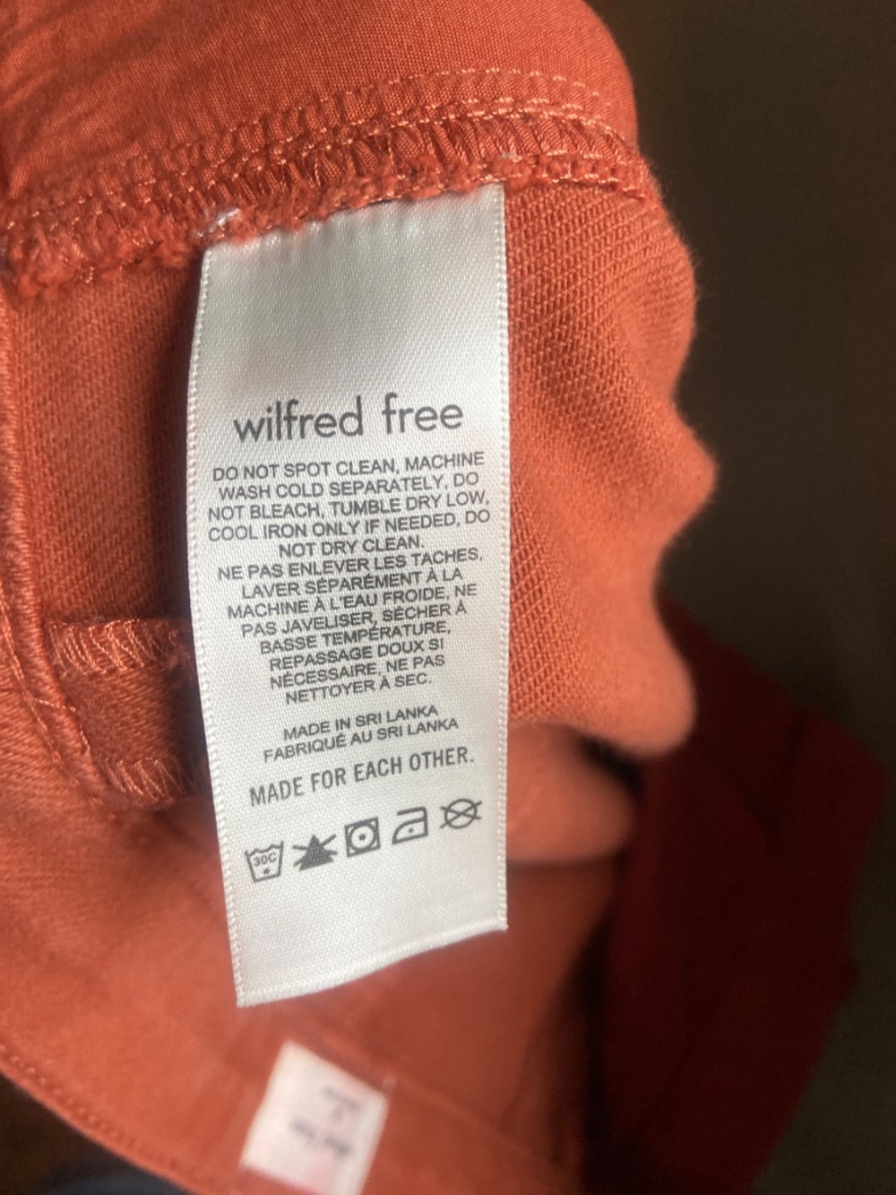 Aritzia Wilfred Free Modern Cargo Pants, Copper, Size 10 - Picture 7 of 8